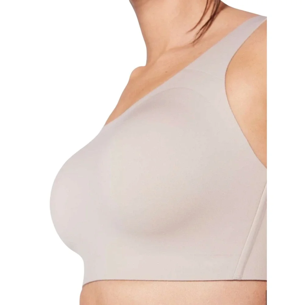 Lululemon Enlite Sports Bra 34C Gray High Impact Running Cross Back LW2BE0S